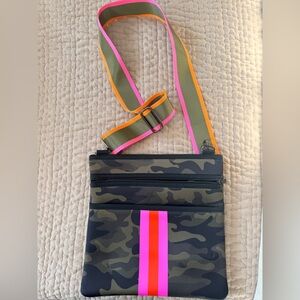 Haute Shore Camouflage Bag with Pink & orange Accent